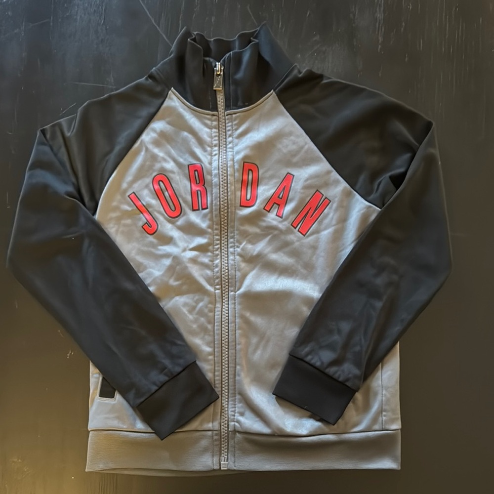 Jordan Kids Black and Gray Jacket
